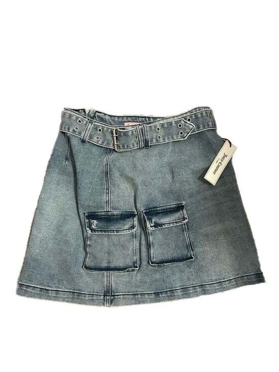 Juicy Couture Dresses & Skirts - Juicy Couture Belted Denim Cargo Mini Skirt